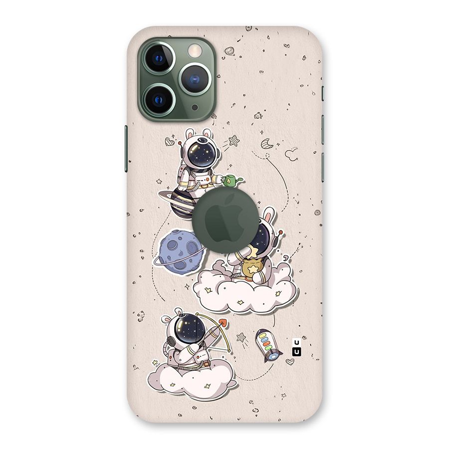 Lovely Astronaut Playing Back Case for iPhone 11 Pro Logo Cut