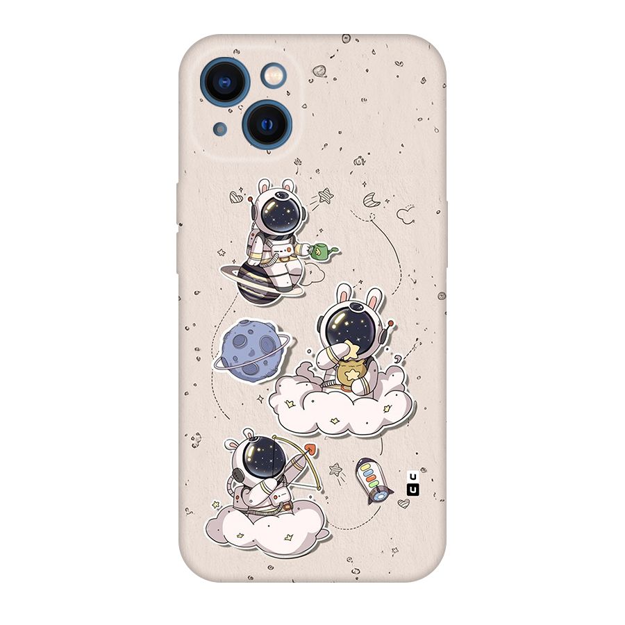 Lovely Astronaut Playing Back Case for iPhone 13
