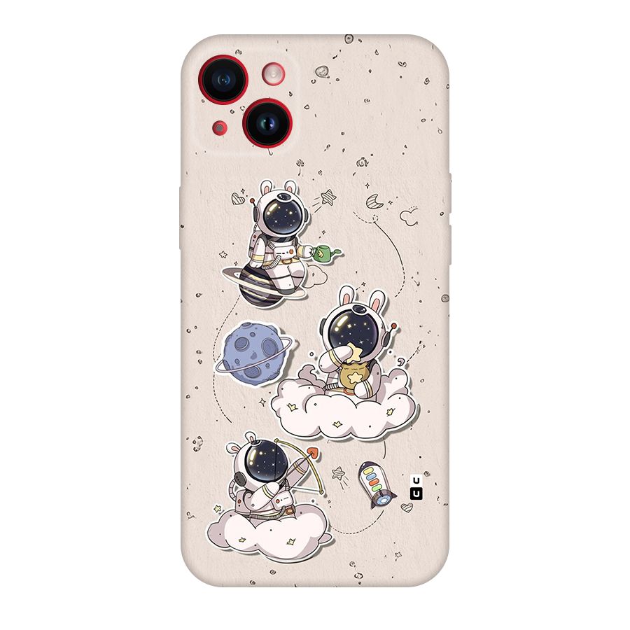 Lovely Astronaut Playing Back Case for iPhone 14 Plus