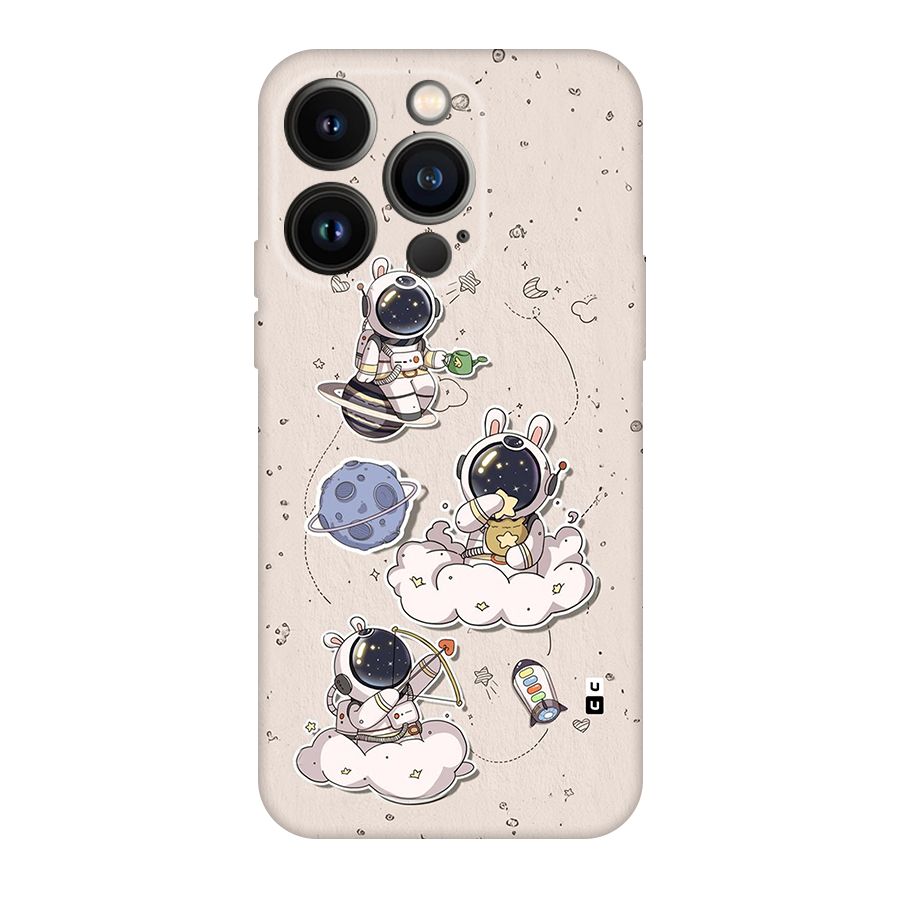 Lovely Astronaut Playing Back Case for iPhone 14 Pro