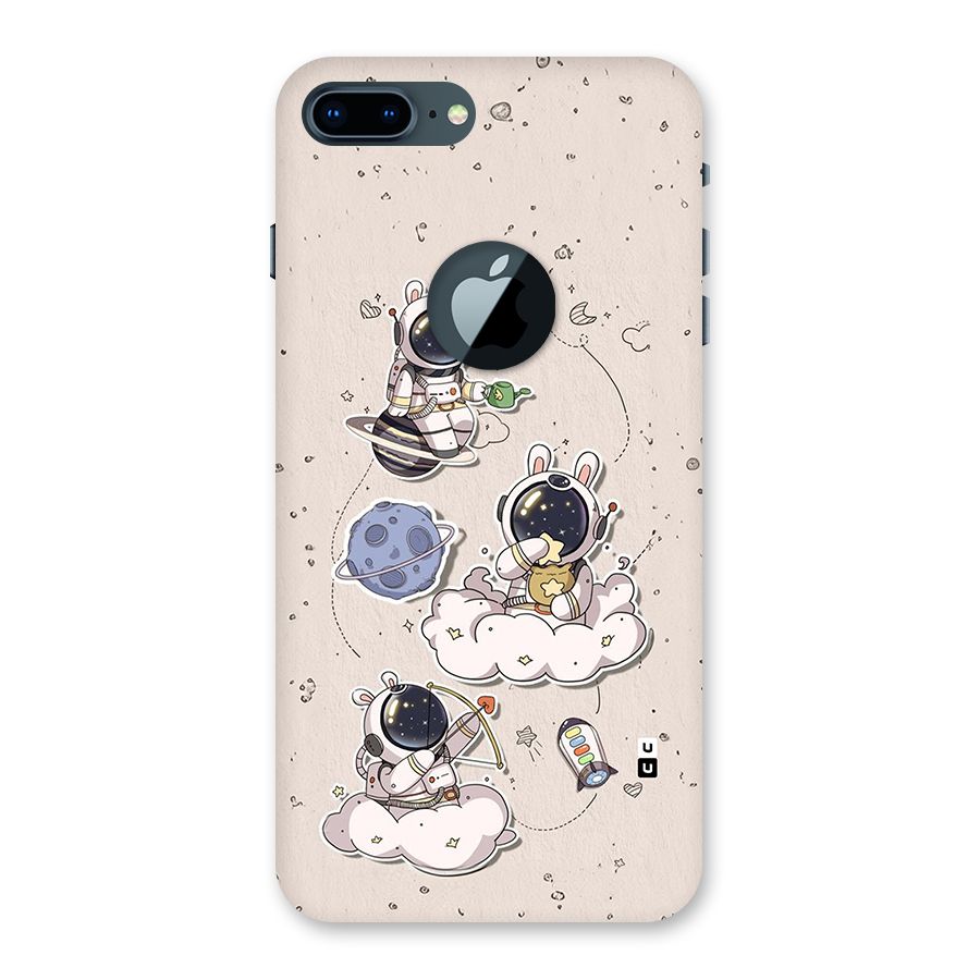 Lovely Astronaut Playing Back Case for iPhone 7 Plus Logo Cut