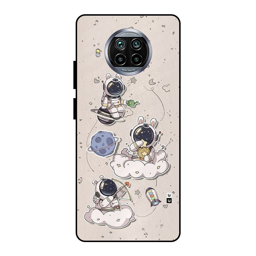 Lovely Astronaut Playing Metal Back Case for Mi 10i