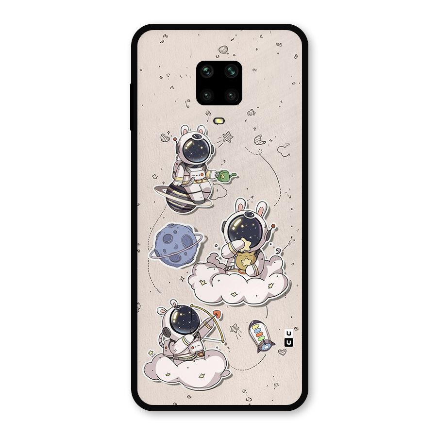 Lovely Astronaut Playing Metal Back Case for Poco M2 Pro