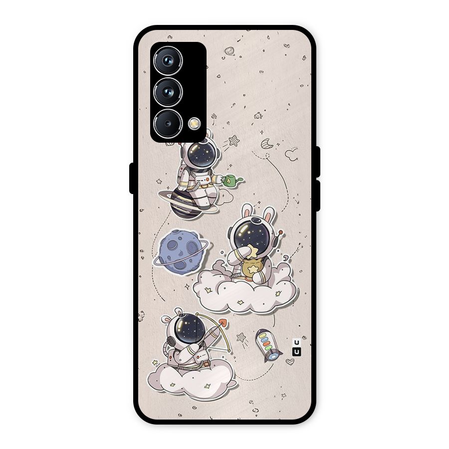Lovely Astronaut Playing Metal Back Case for Realme GT Master Edition