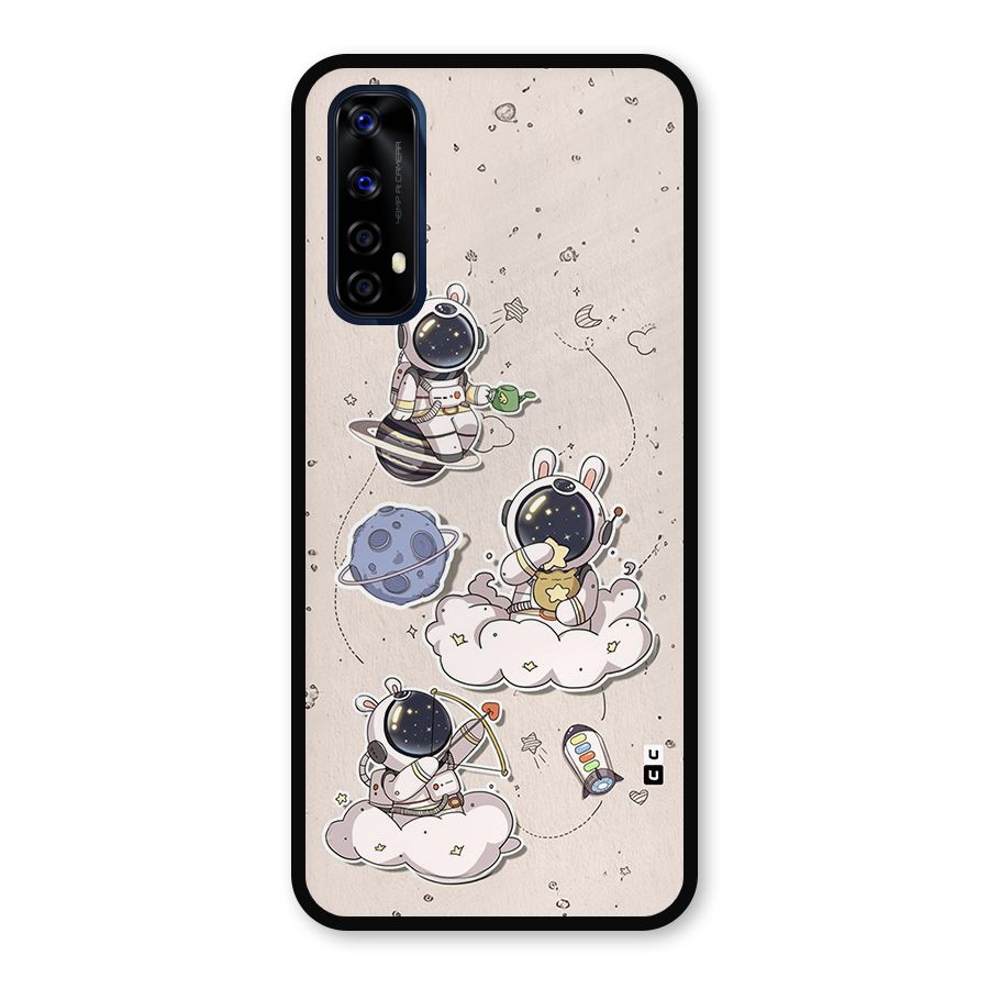 Lovely Astronaut Playing Metal Back Case for Realme Narzo 20 Pro