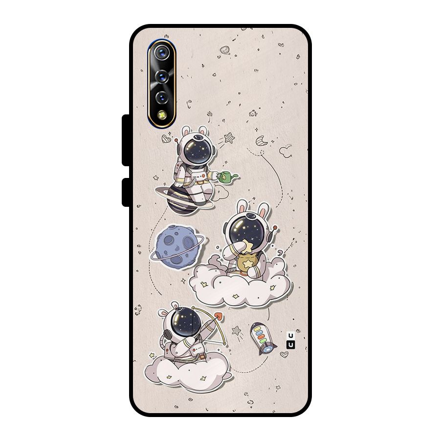 Lovely Astronaut Playing Metal Back Case for Vivo S1