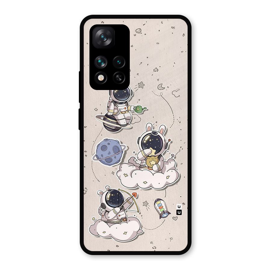 Lovely Astronaut Playing Metal Back Case for Xiaomi 11i Hypercharge 5G