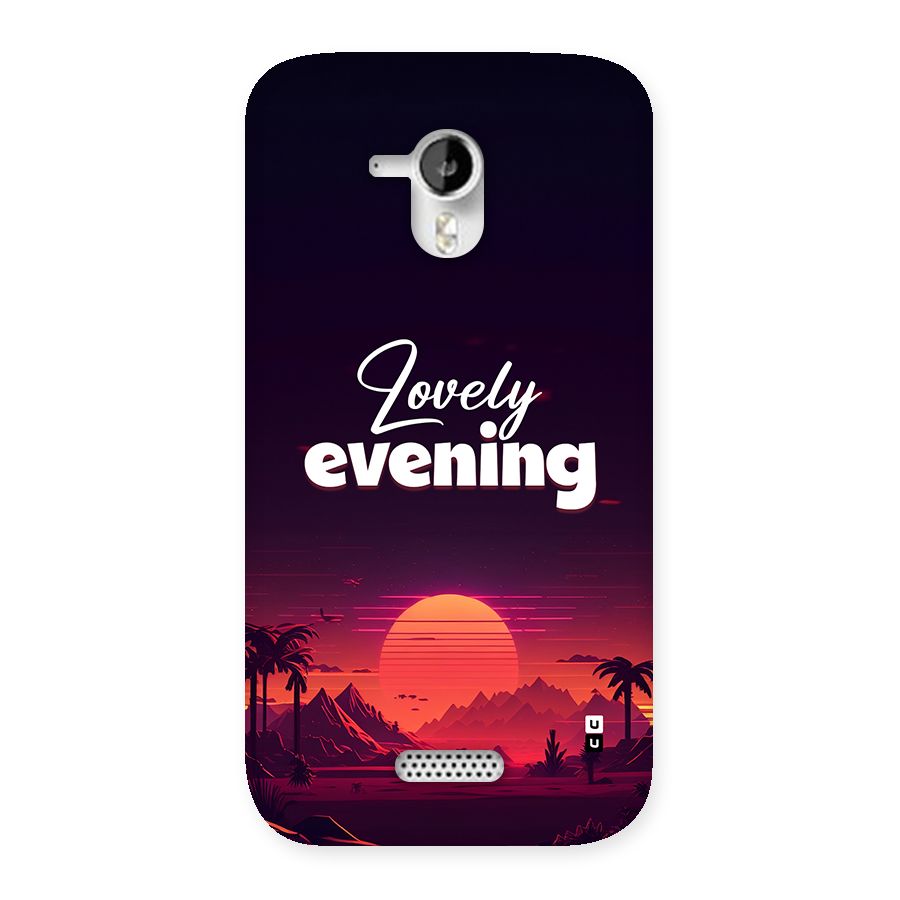 Lovely Evening Back Case for Canvas HD A116