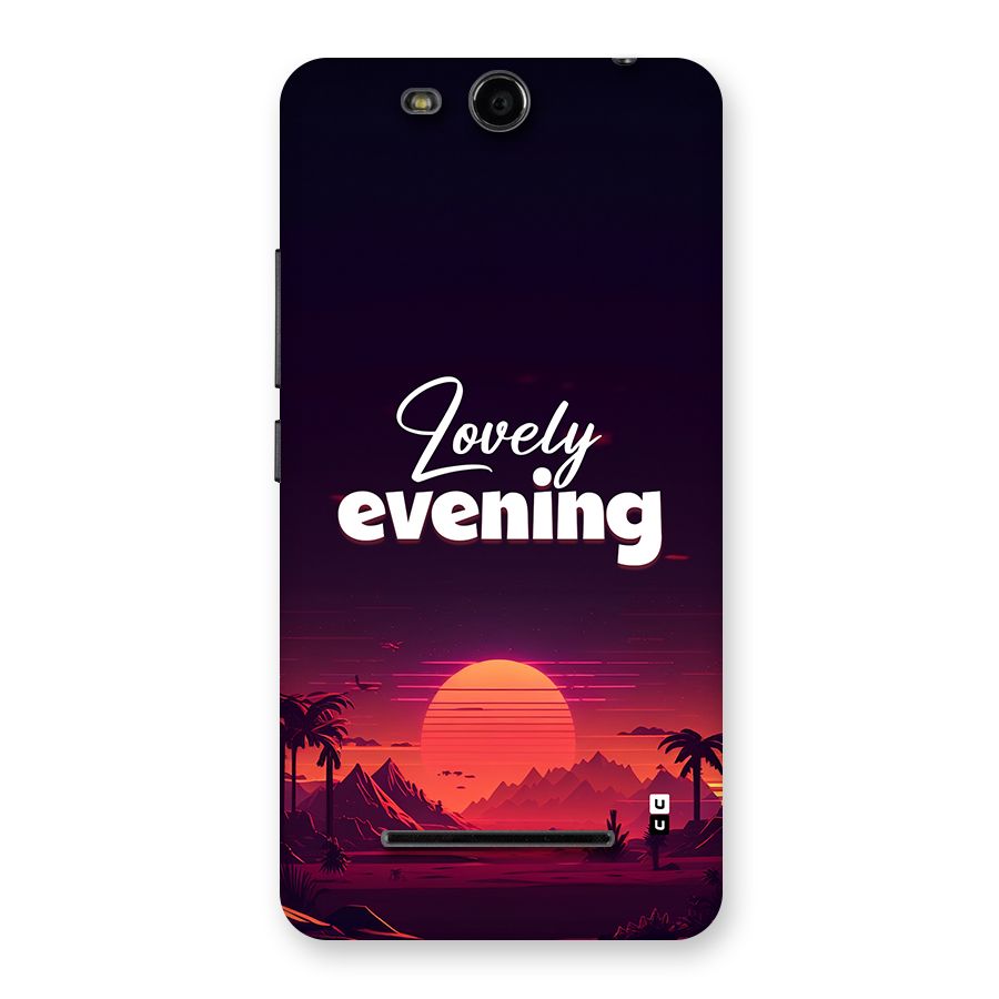 Lovely Evening Back Case for Canvas Juice 3 Q392