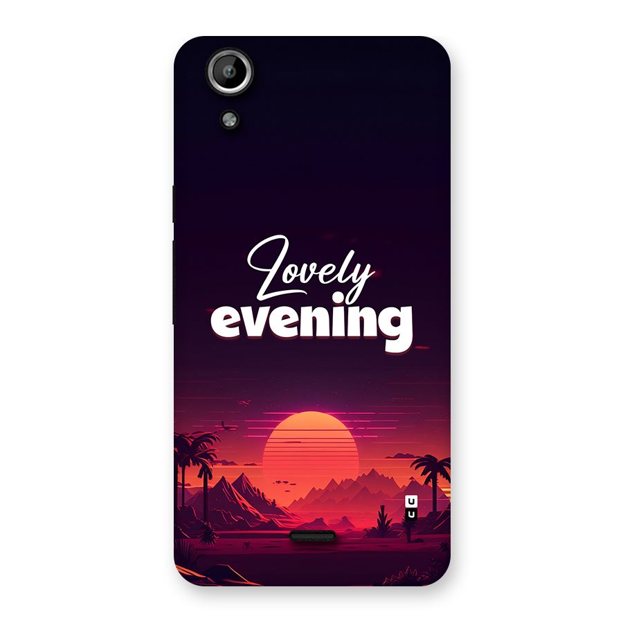 Lovely Evening Back Case for Canvas Selfie Lens Q345