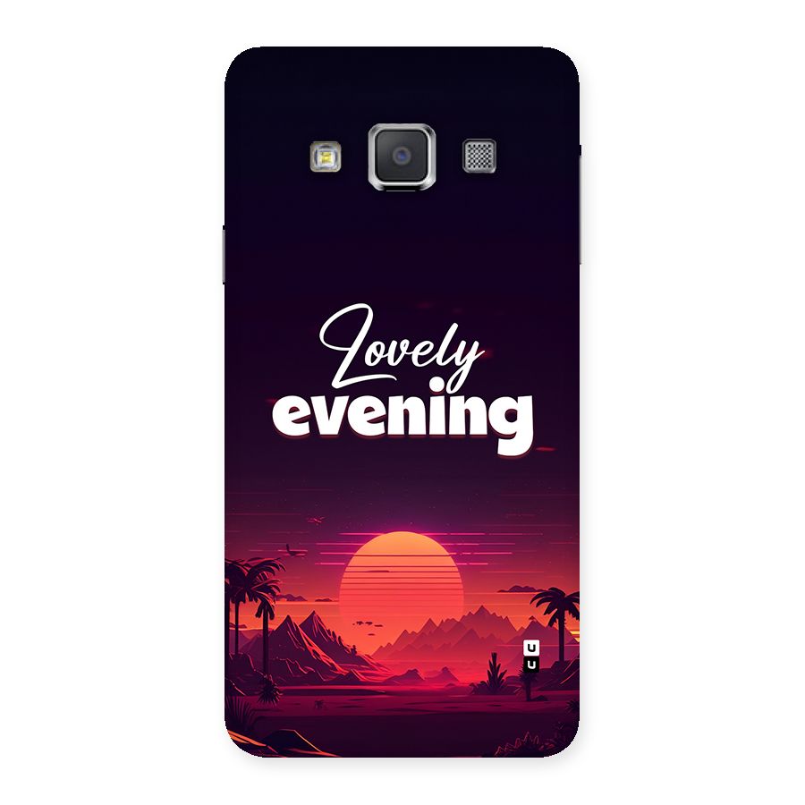 Lovely Evening Back Case for Galaxy A3
