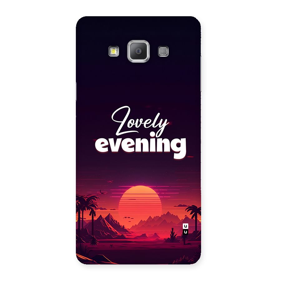Lovely Evening Back Case for Galaxy A7