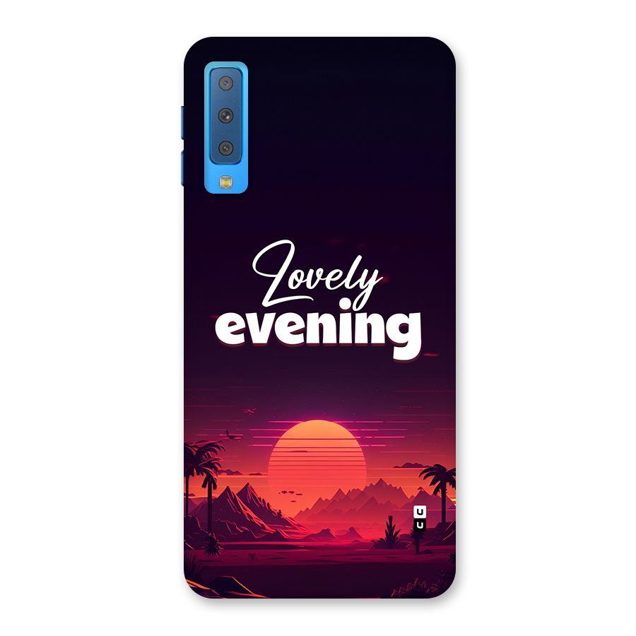 Lovely Evening Back Case for Galaxy A7 (2018)
