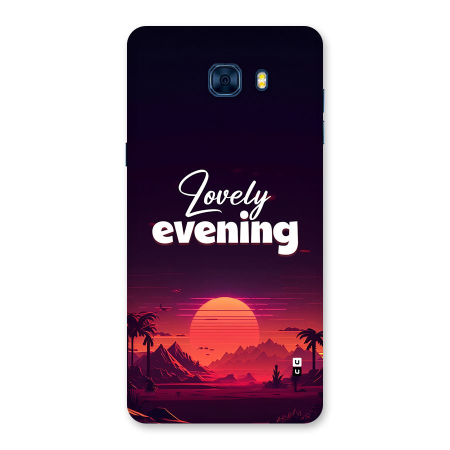Lovely Evening Back Case for Galaxy C7 Pro