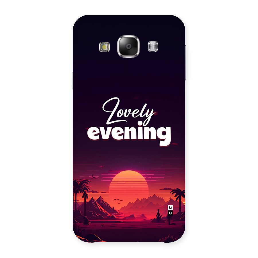 Lovely Evening Back Case for Galaxy E5