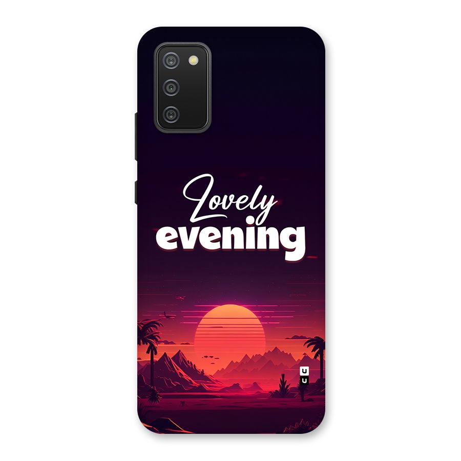 Lovely Evening Back Case for Galaxy F02s
