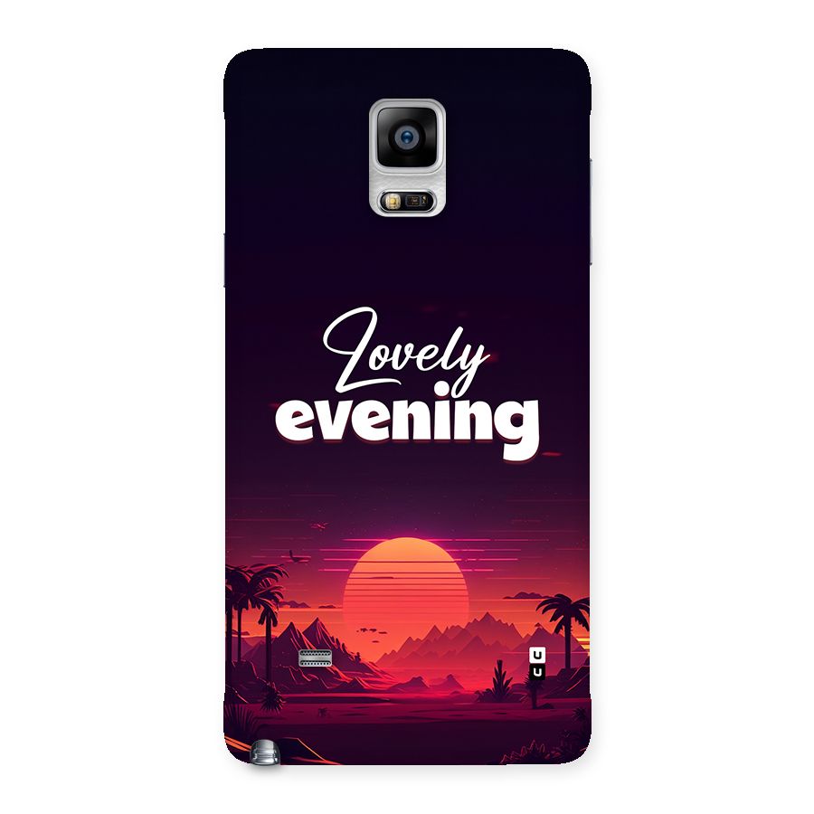 Lovely Evening Back Case for Galaxy Note 4