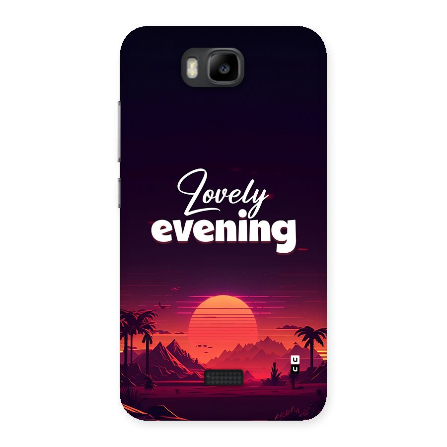 Lovely Evening Back Case for Honor Bee