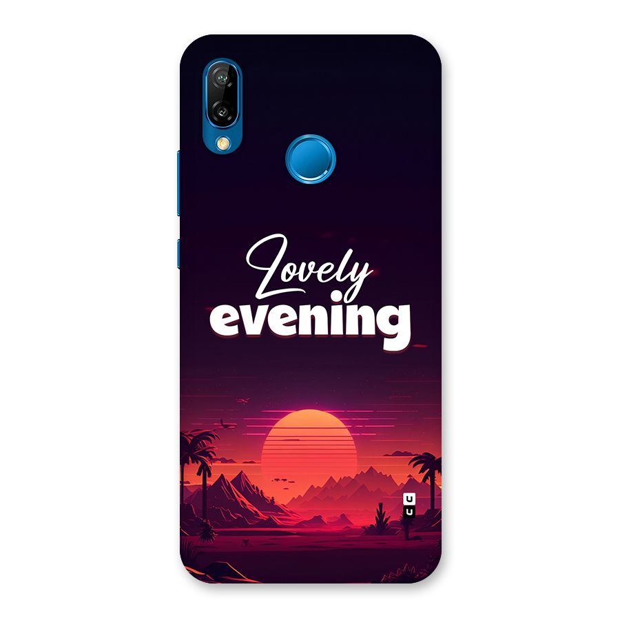 Lovely Evening Back Case for Huawei P20 Lite