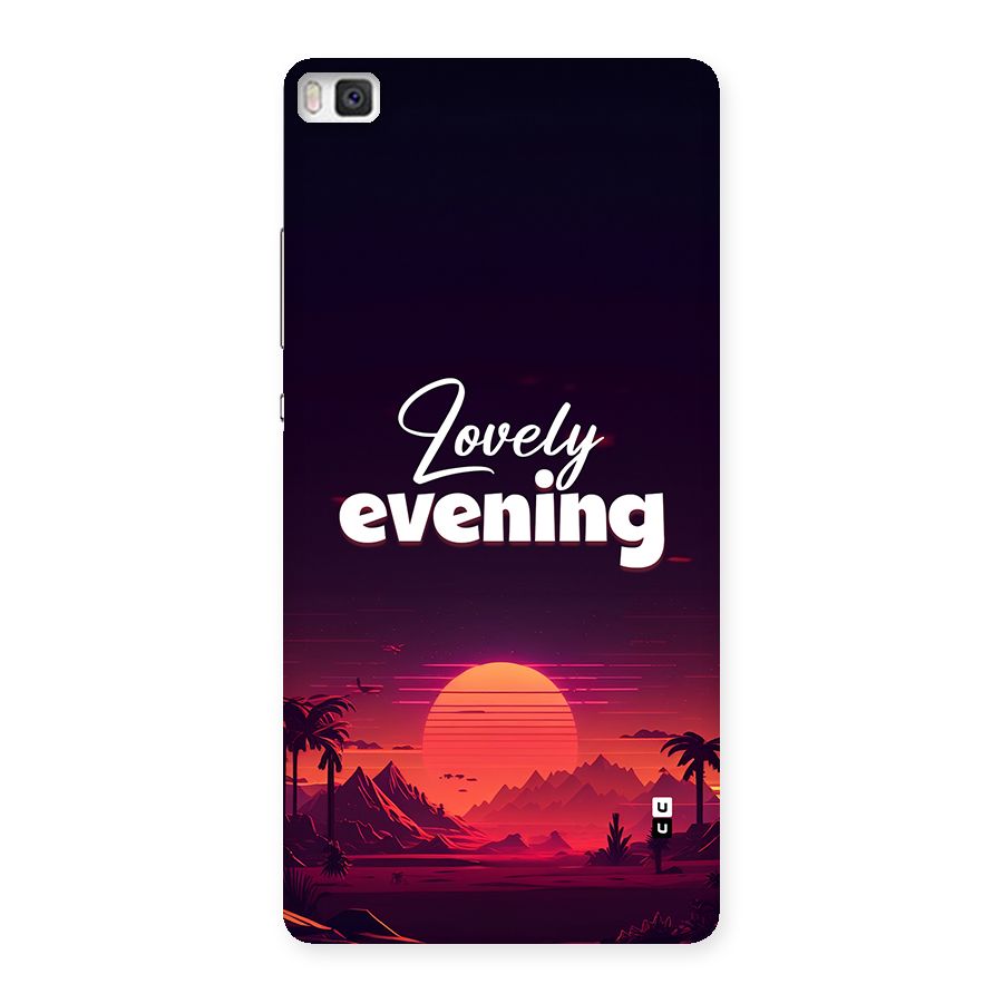 Lovely Evening Back Case for Huawei P8
