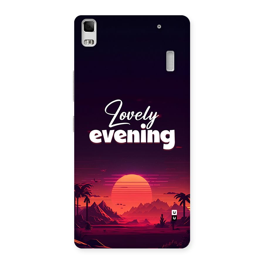 Lovely Evening Back Case for Lenovo A7000