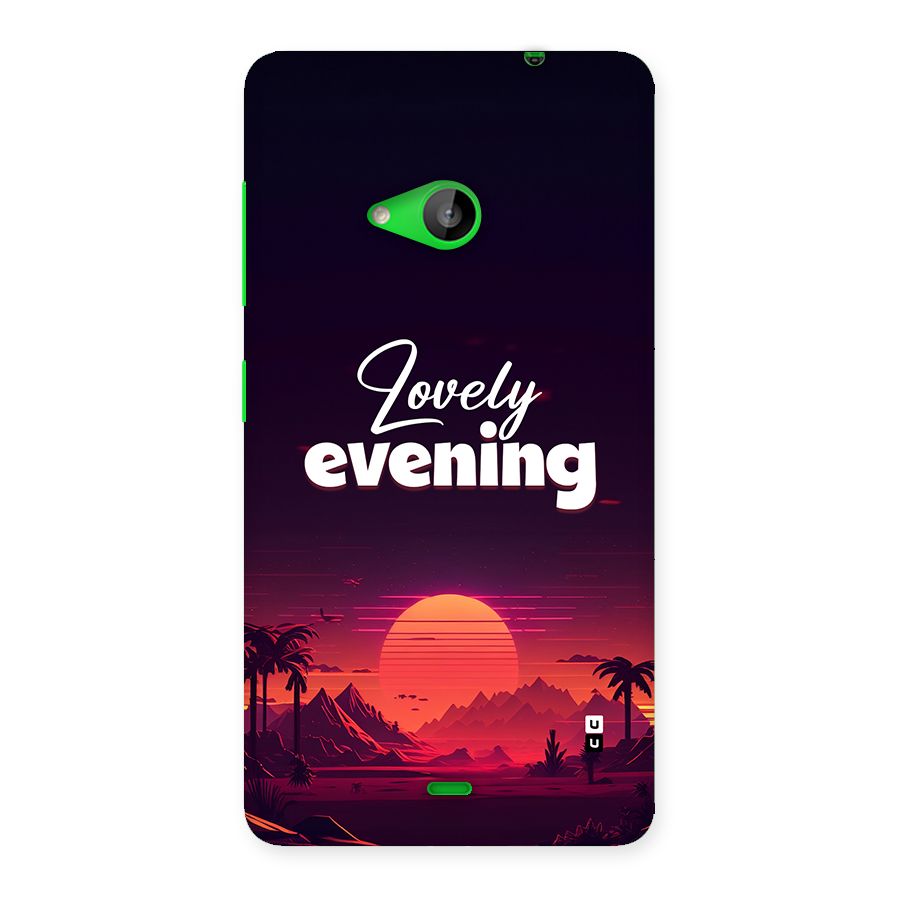 Lovely Evening Back Case for Lumia 535