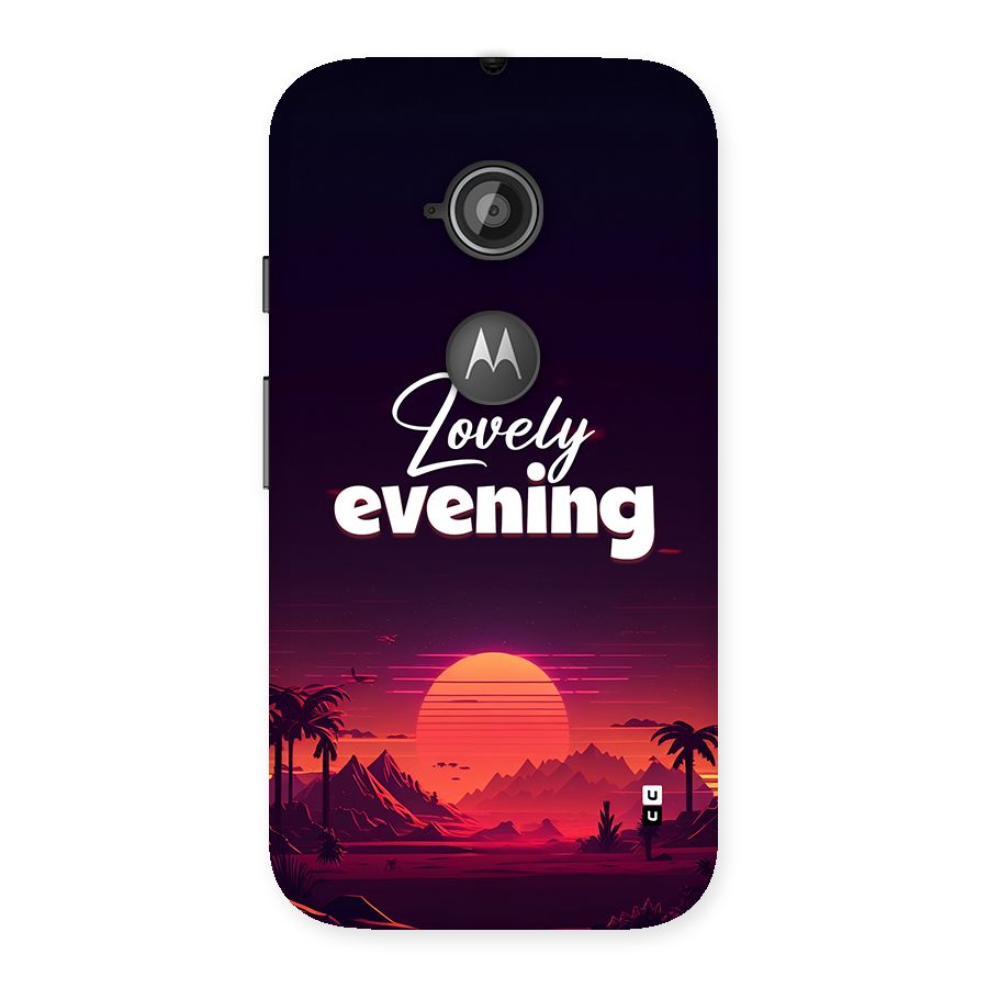 Lovely Evening Back Case for Moto E 2nd Gen