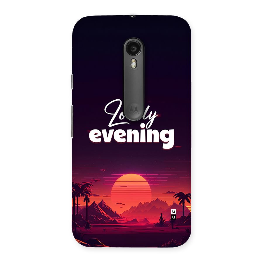 Lovely Evening Back Case for Moto G3