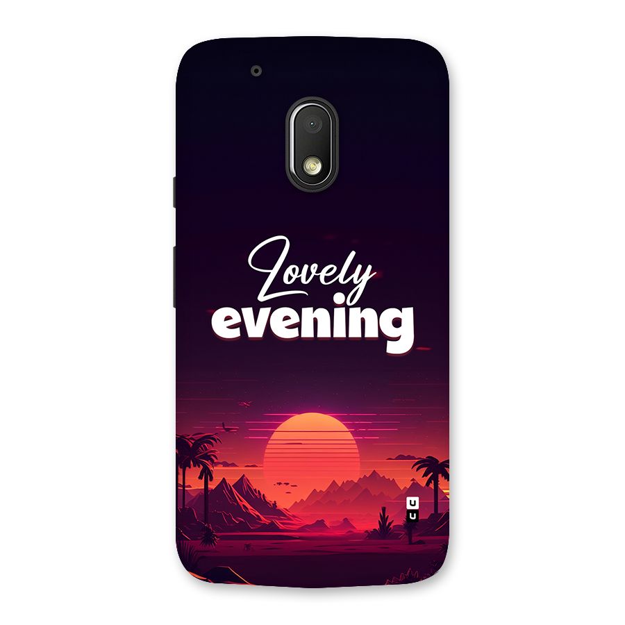 Lovely Evening Back Case for Moto G4 Play