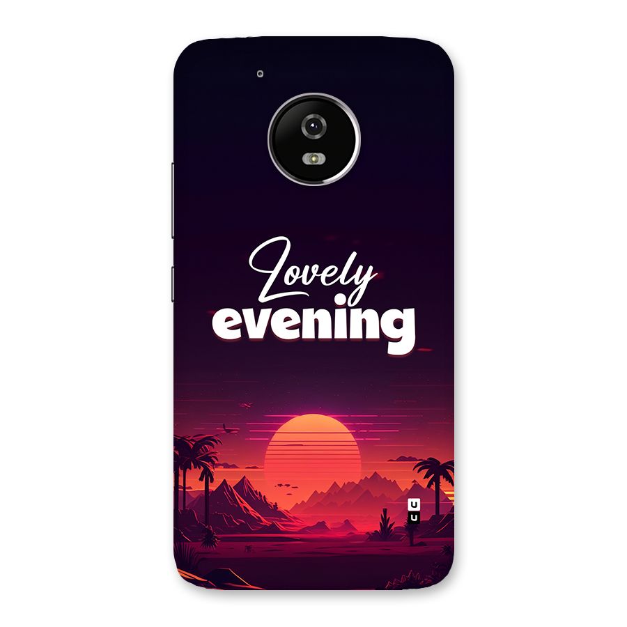 Lovely Evening Back Case for Moto G5
