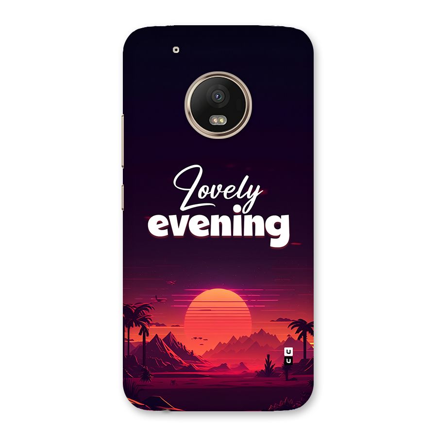 Lovely Evening Back Case for Moto G5 Plus