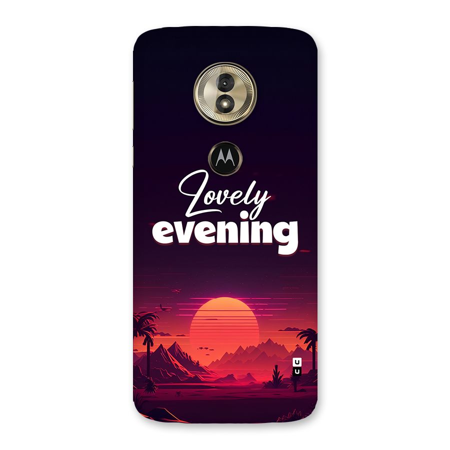 Lovely Evening Back Case for Moto G6 Play