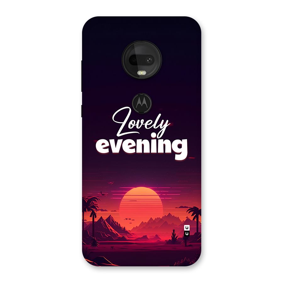 Lovely Evening Back Case for Moto G7