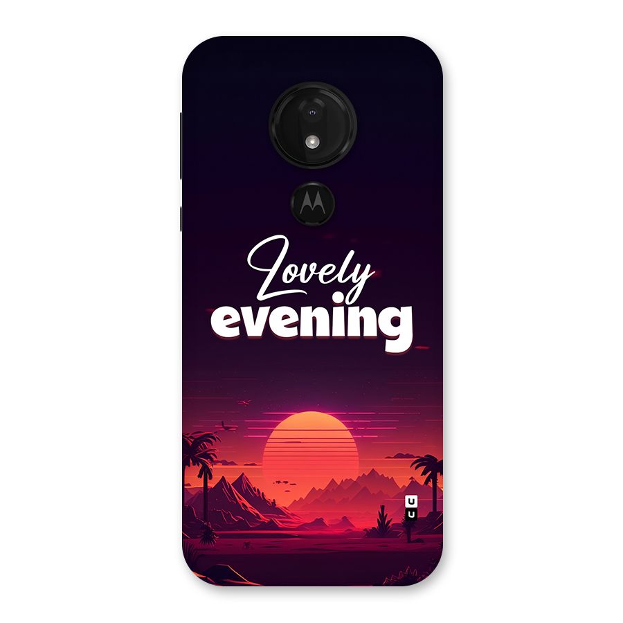 Lovely Evening Back Case for Moto G7 Power