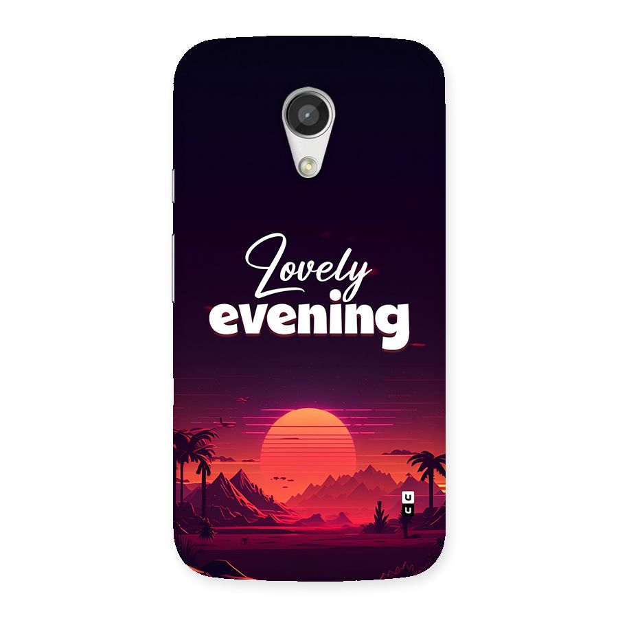 Lovely Evening Back Case for Moto G 2nd Gen