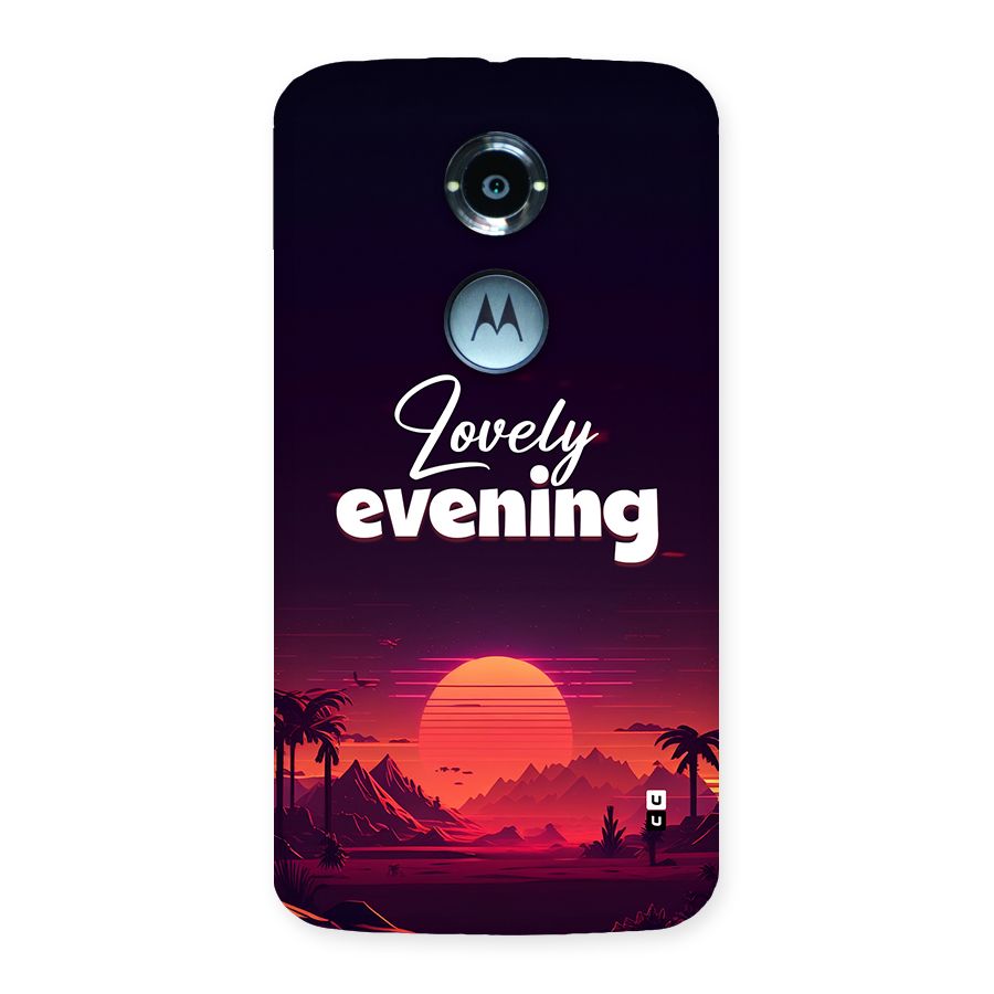 Lovely Evening Back Case for Moto X2