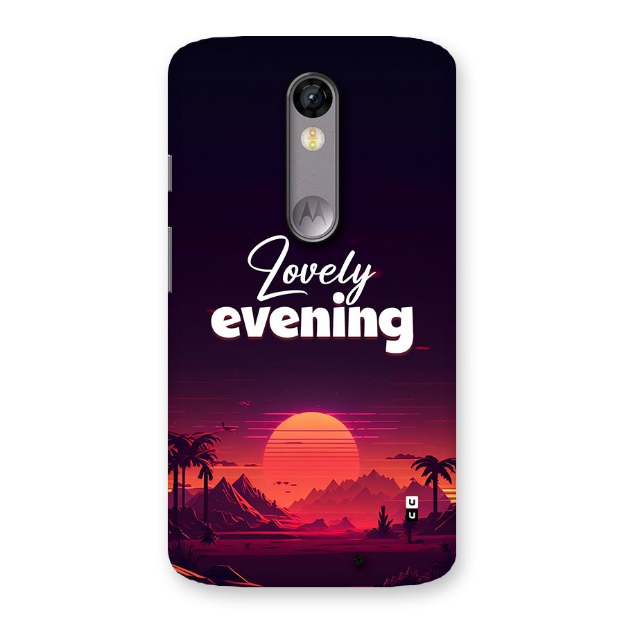 Lovely Evening Back Case for Moto X Force