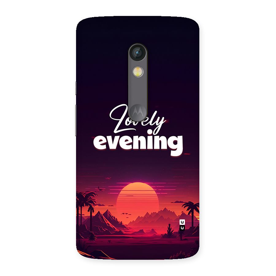 Lovely Evening Back Case for Moto X Play