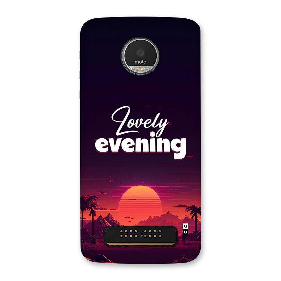 Lovely Evening Back Case for Moto Z Play