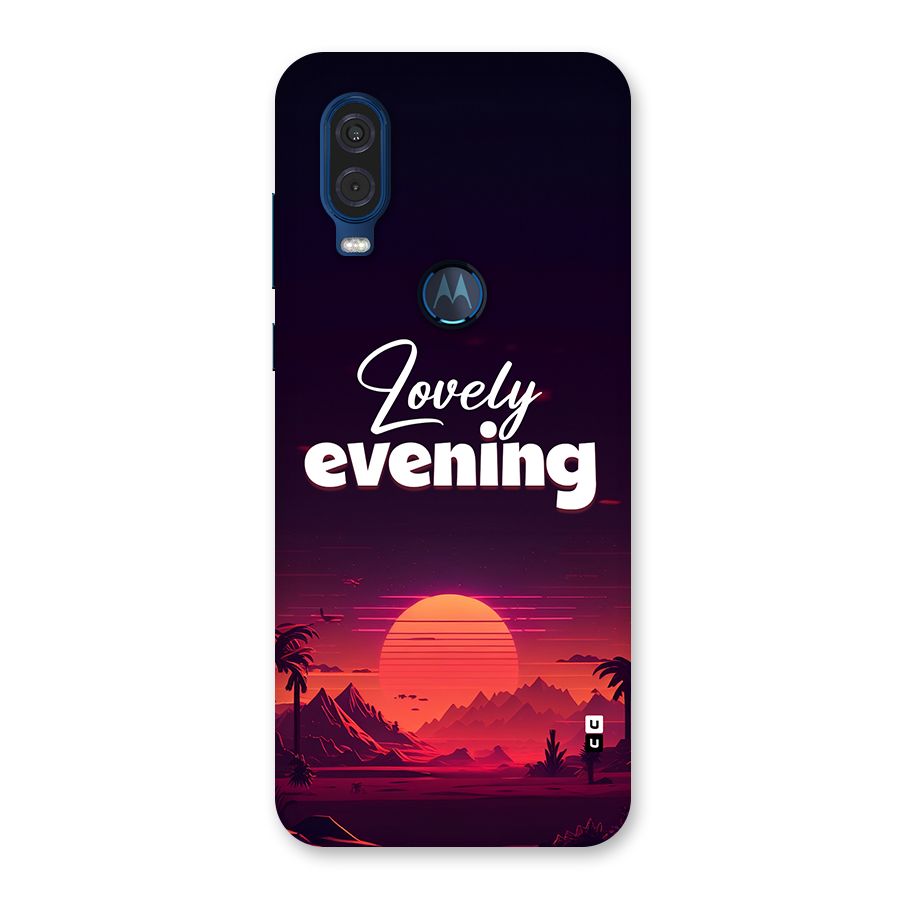 Lovely Evening Back Case for Motorola One Vision