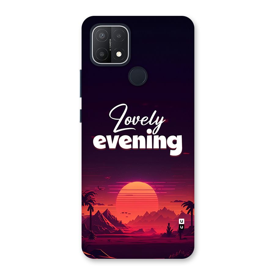 Lovely Evening Back Case for Oppo A15
