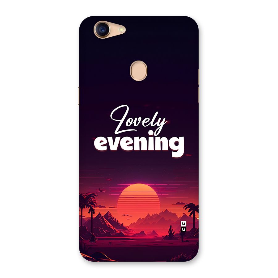 Lovely Evening Back Case for Oppo F5
