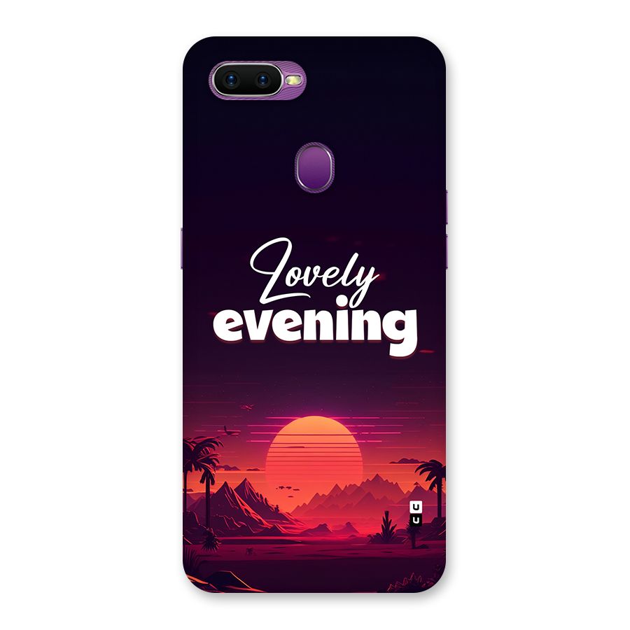 Lovely Evening Back Case for Oppo F9