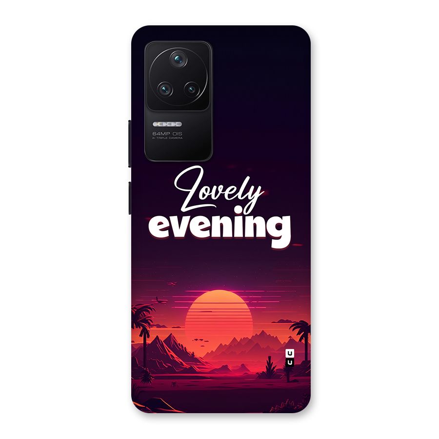 Lovely Evening Back Case for Poco F4 5G