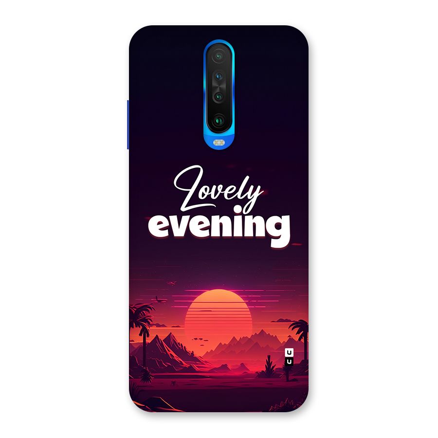 Lovely Evening Back Case for Poco X2