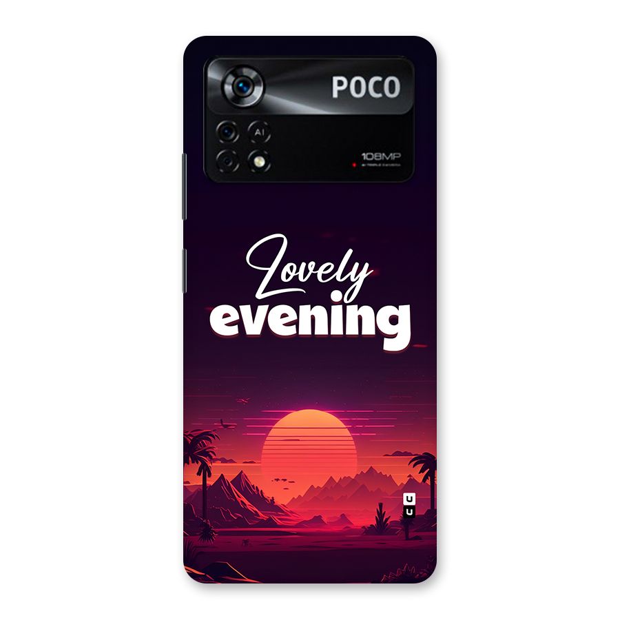 Lovely Evening Back Case for Poco X4 Pro 5G