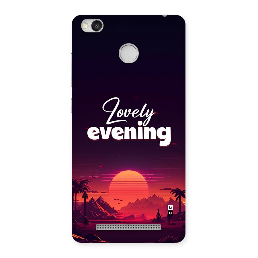 Lovely Evening Back Case for Redmi 3S Prime