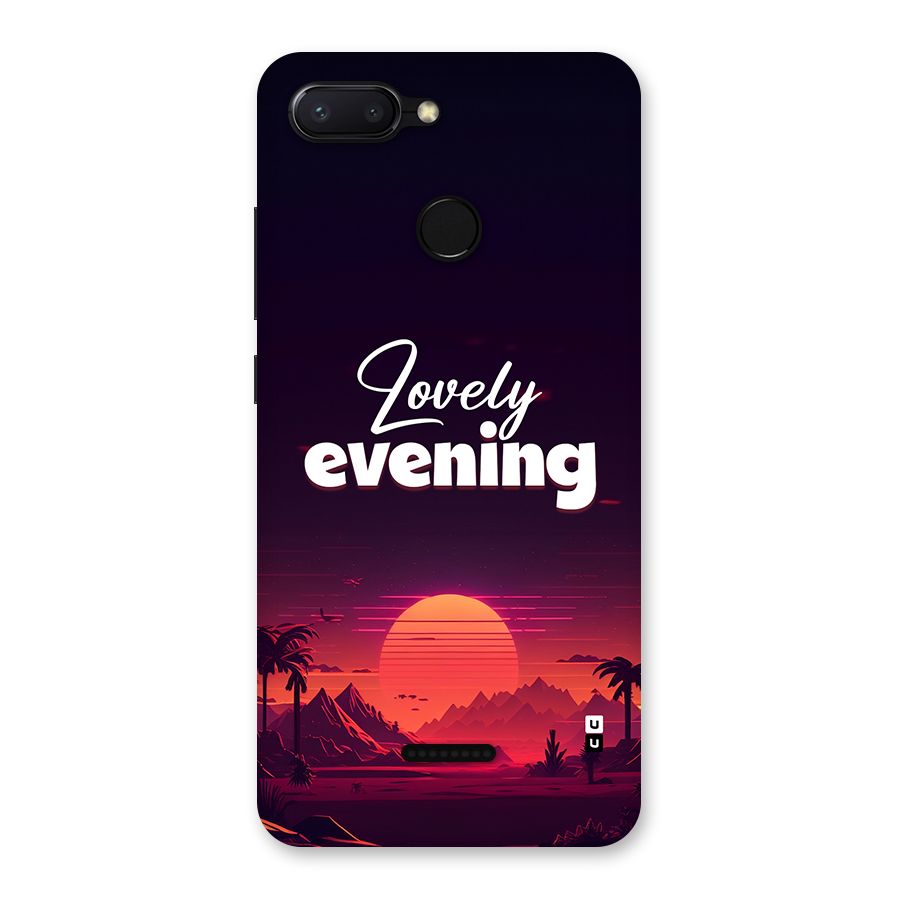 Lovely Evening Back Case for Redmi 6