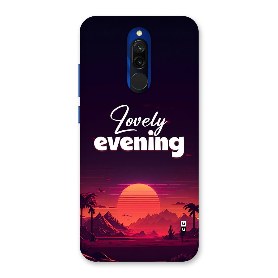 Lovely Evening Back Case for Redmi 8