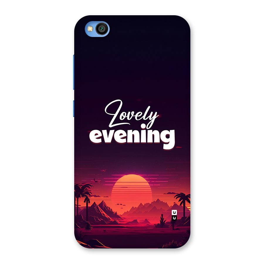 Lovely Evening Back Case for Redmi Go